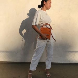 REBECCA MINKOFF WHITE TROUSERS PANTS